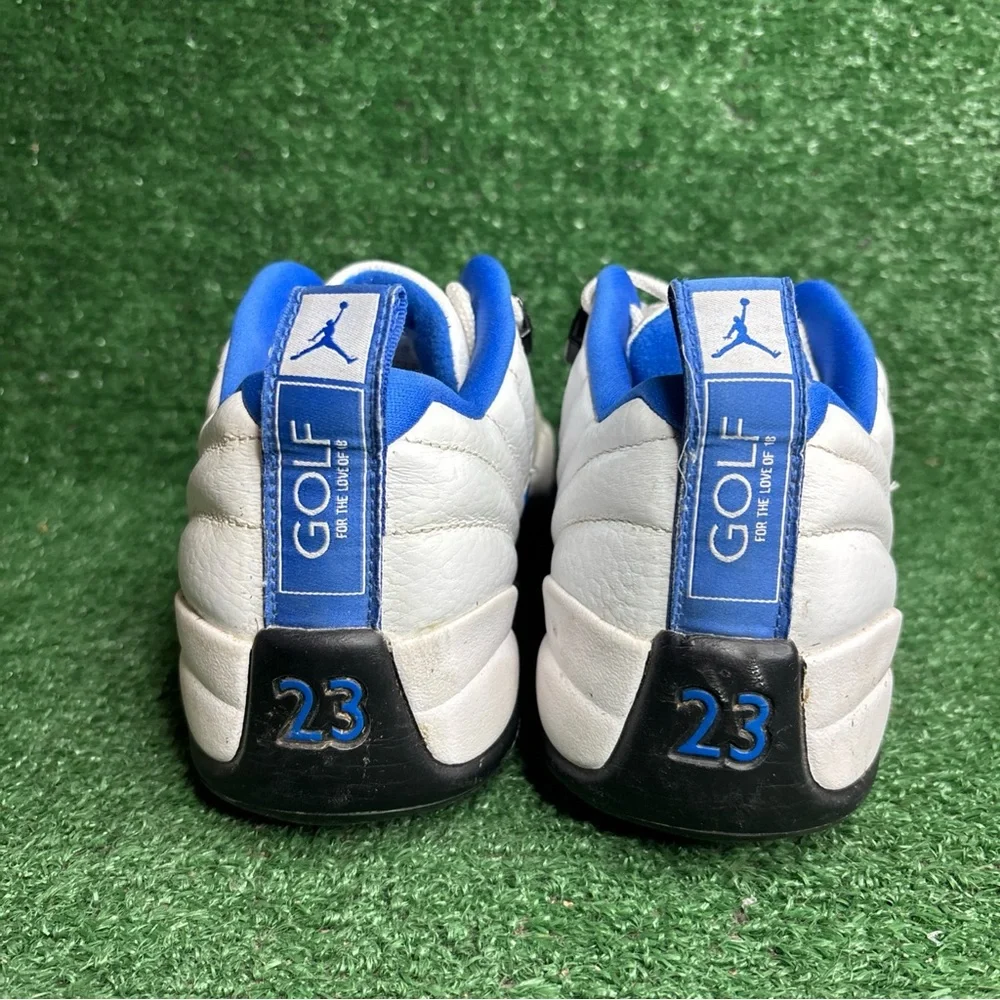 Air Jordan 12 Golf Low‎ White Game Royal Men's Size 8
